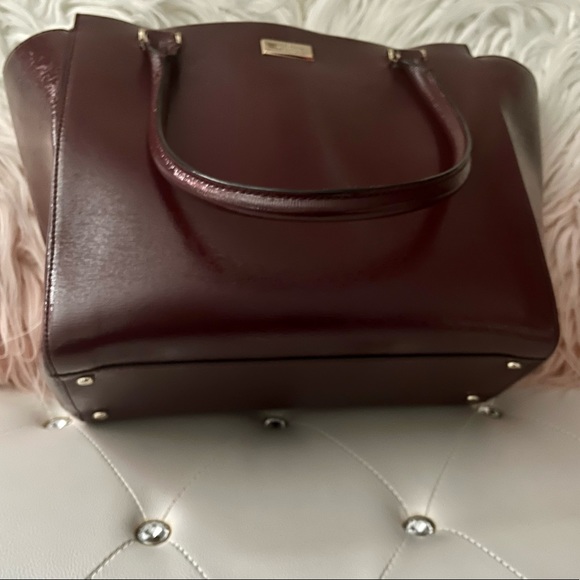 Kate Spade Bristol Drive Patent Leather Large Burgundy Tote - Picture 3 of 15